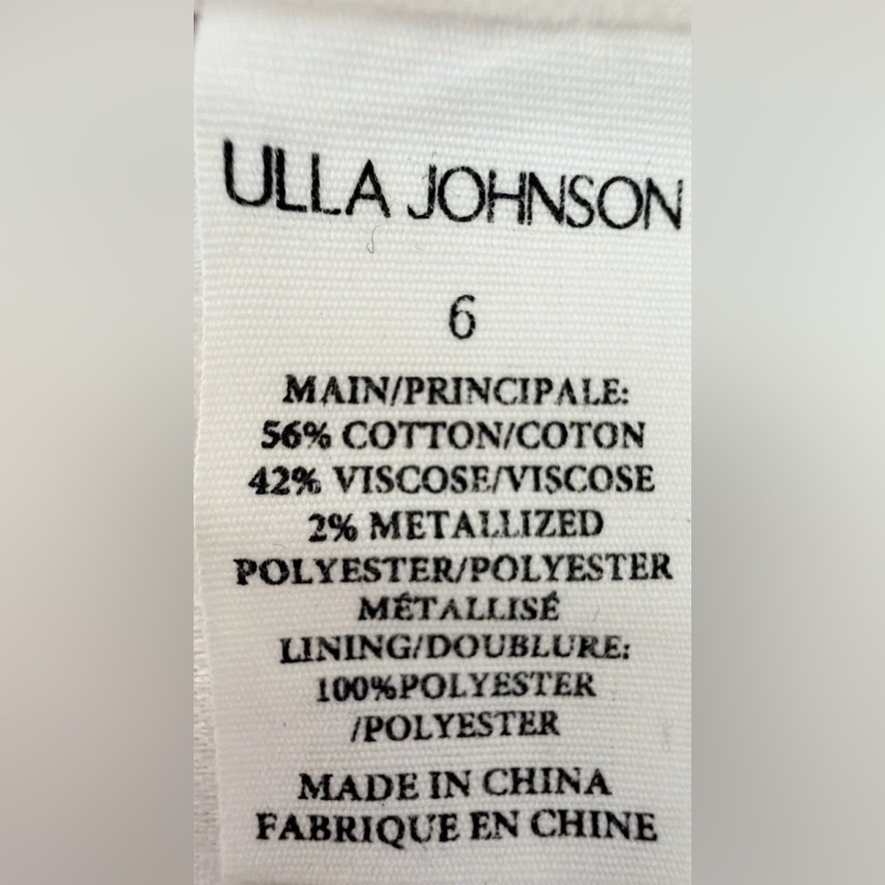 Ulla Johnson Blush Tan Paisley Ruffle Midi Dress - Picture 7 of 15
